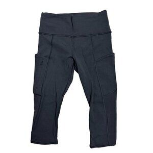 Athleta‎ Women's Size Small Black Compression Leggings W/ Pockets